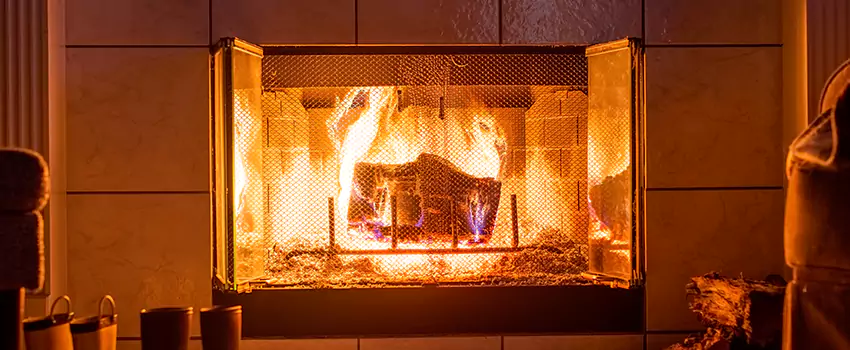 Mendota Hearth Landscape Fireplace Installation in Caledonia, Wisconsin
