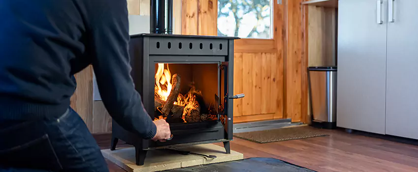 Open Hearth Wood Fireplace Installation in Caledonia, WI