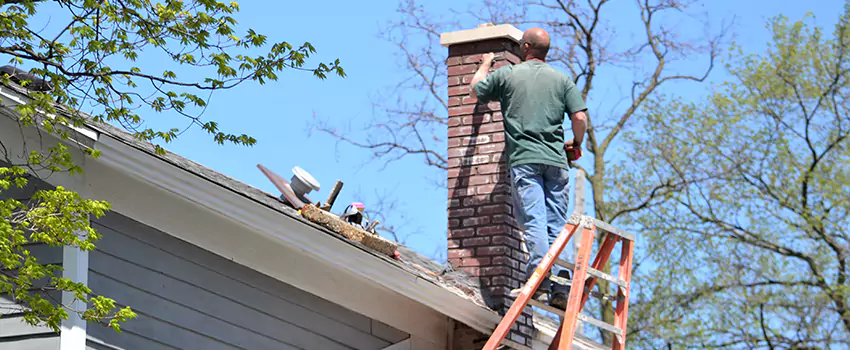 Vinyl and PVC Chimney Flashing Installation in Caledonia, WI