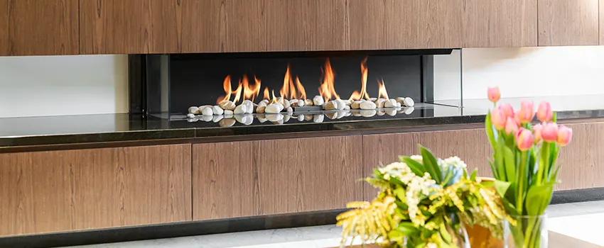 Double-height Fireplace Design Refurbishment in Caledonia, Wisconsin
