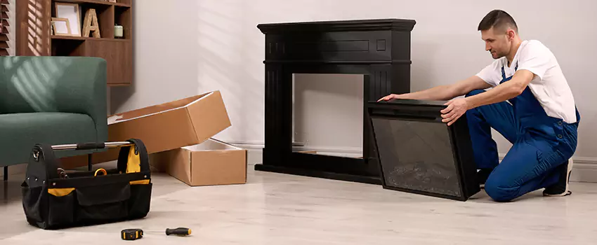 Old Rusted Metal Fireplace Repair And Replacement in Caledonia, WI